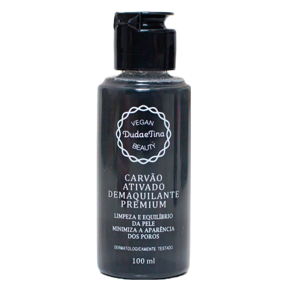 Demaquilante Premium Duda e Tina Beauty Carvão Ativado 100ml