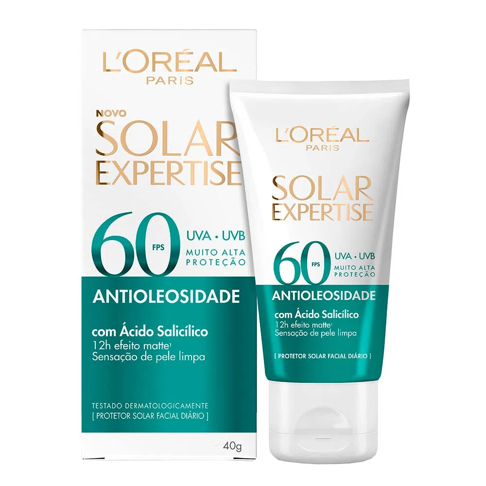 Protetor Solar Facial L’oréal Paris Expertise Antioleosidade FPS60 40g