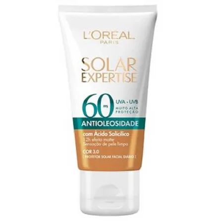 Protetor Solar Facial L’oréal Paris Expertise Antioleosidade Cor Média FPS60 40g