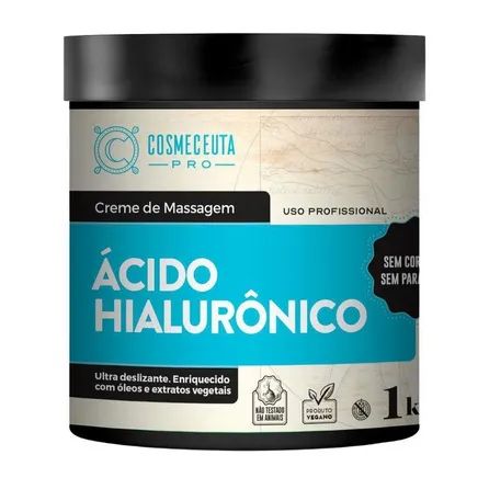 Creme de Massagem Cosmeceuta Ácido Hialurônico  1kg