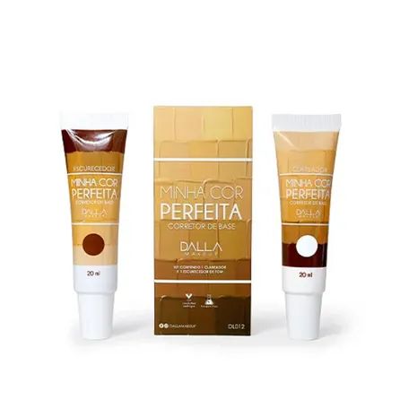 Corretor de Base Dalla Makeup Vegano Minha Cor Perfeita