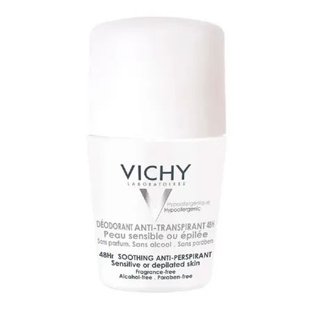 Desodorante Roll-On Vichy para Peles Sensíveis 48h 50ml