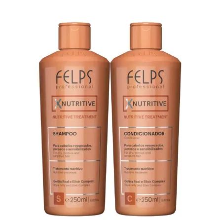 Kit Duo Felps XNutritive Nutrição Capilar 2x250mL