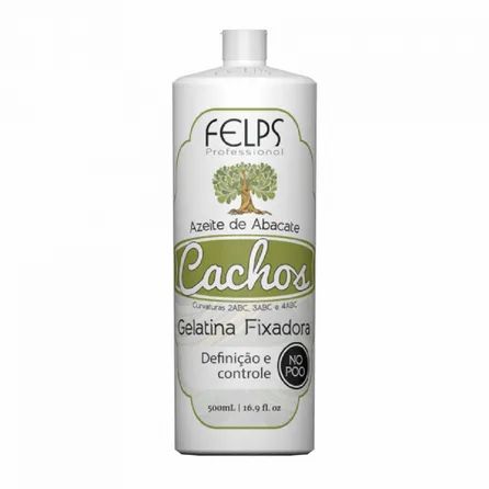 Gelatina Fixadora Felps Cachos Azeite De Abacate 500g