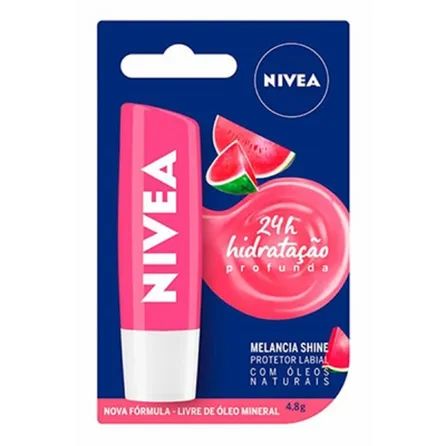 Protetor Labial Nivea Lipe Care Melância 4,8g