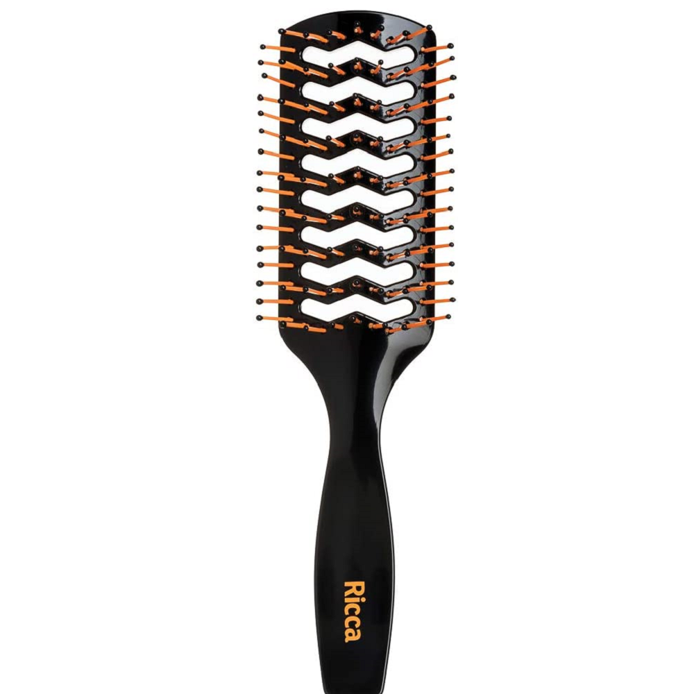 Escova de Cabelo Ricca Style Black Ventilada