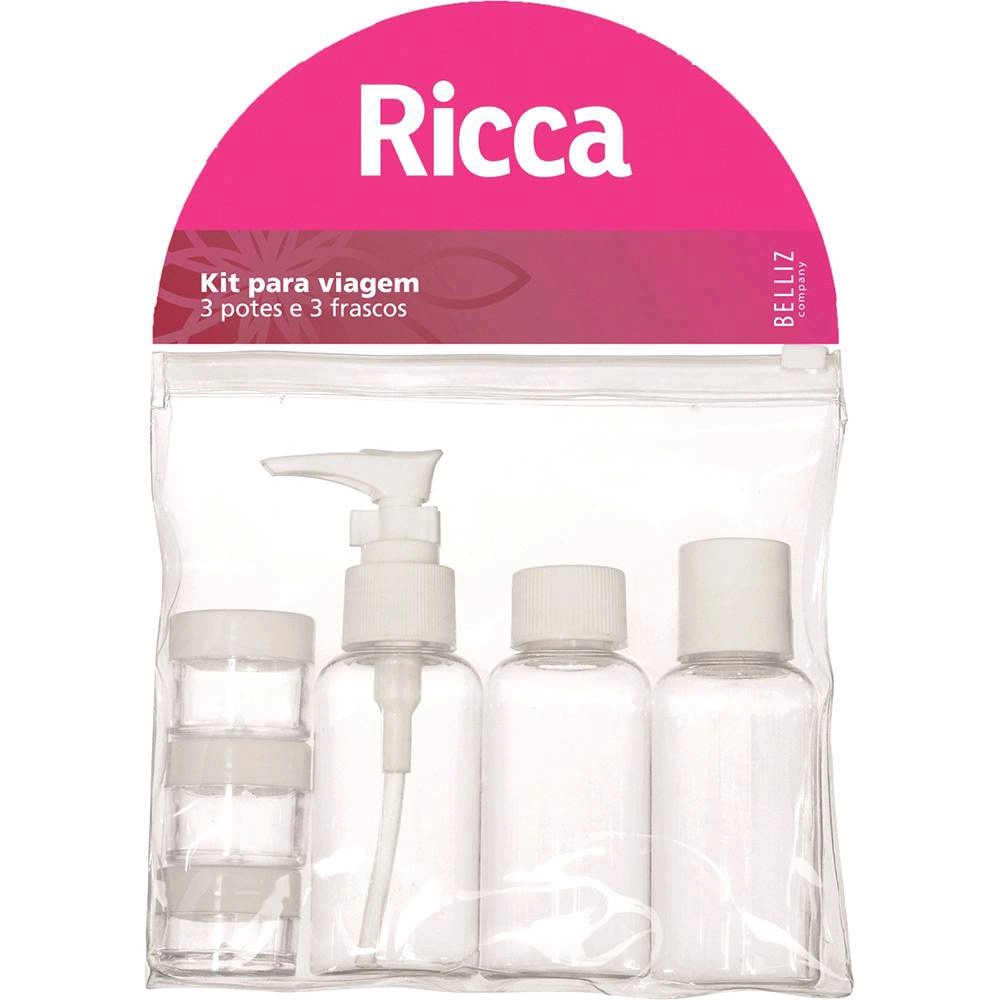 Kit de Viagem Ricca com 6 itens