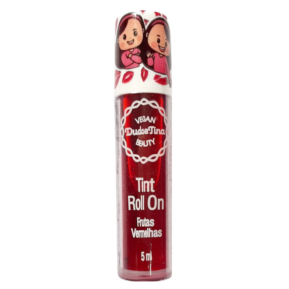 Lip Tint Roll On Duda e Tina Beauty Frutas Vermelha 5ml