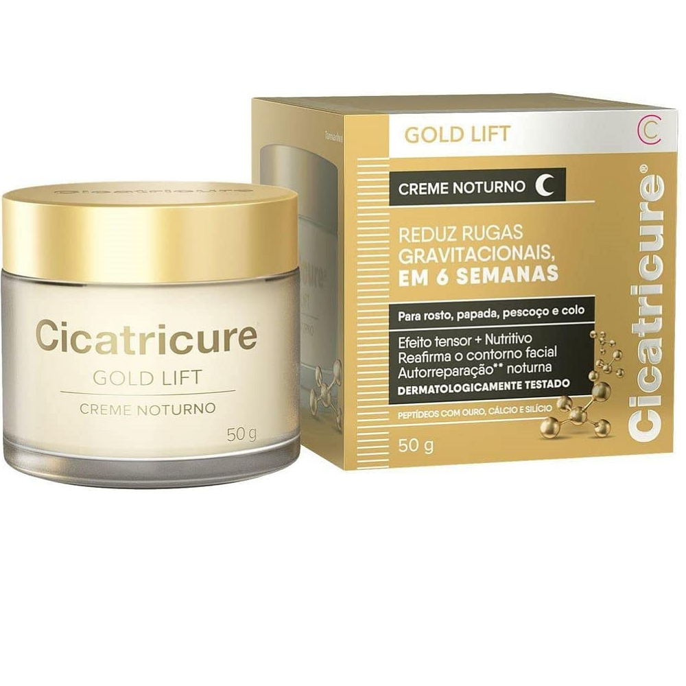 Creme Facial Cicatricure Gold Lift Noite 50g