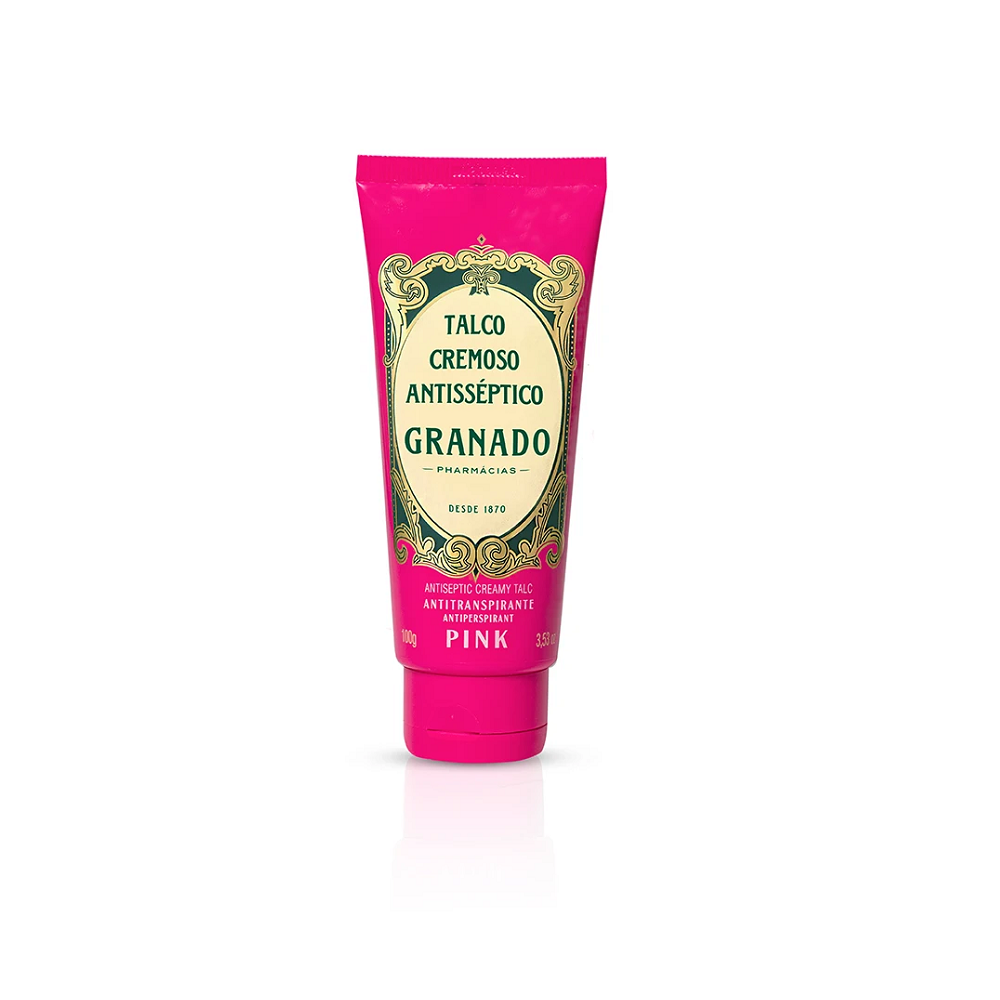Talco Cremoso Antisséptico Granado Pink 100g