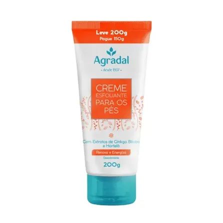 Creme Esfoliante Para Pés Agradal 200g