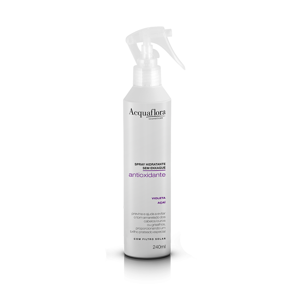 Spray Hidratante Capilar Sem Enxágüe Acquaflora Antioxidante 240ml