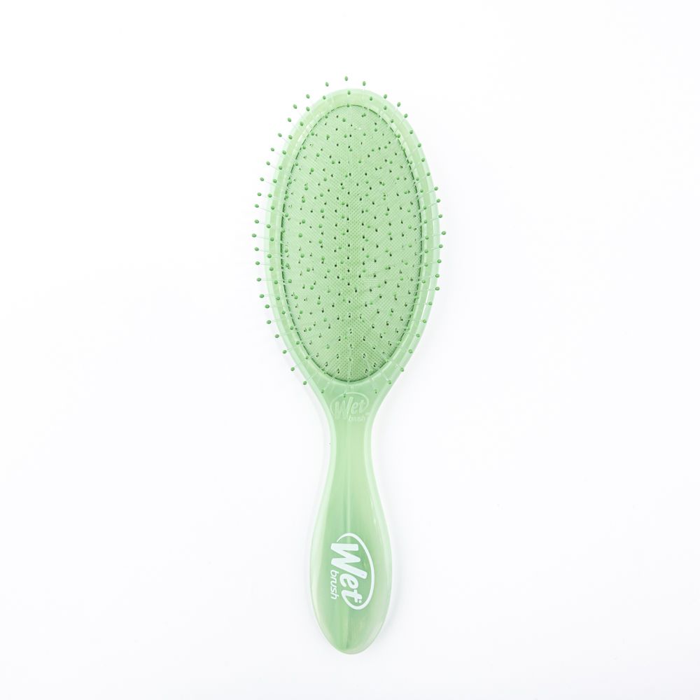 Escova de Cabelo Wetbrush Detangle Natural Mármore Verde