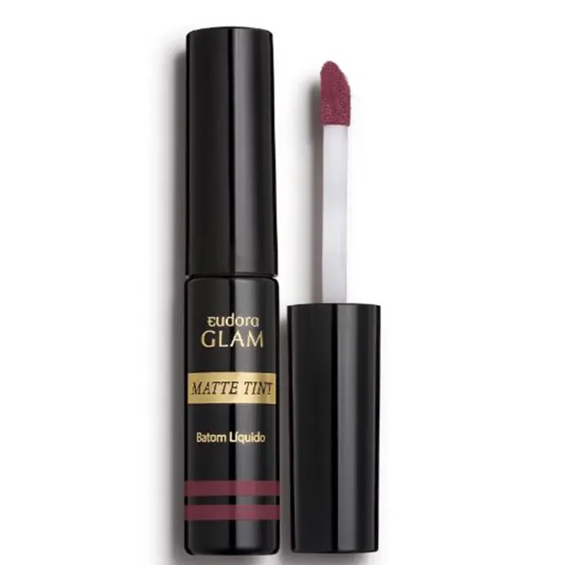 Batom Líquido Eudora Glam Matte Tint Rosé Vintage 4ml