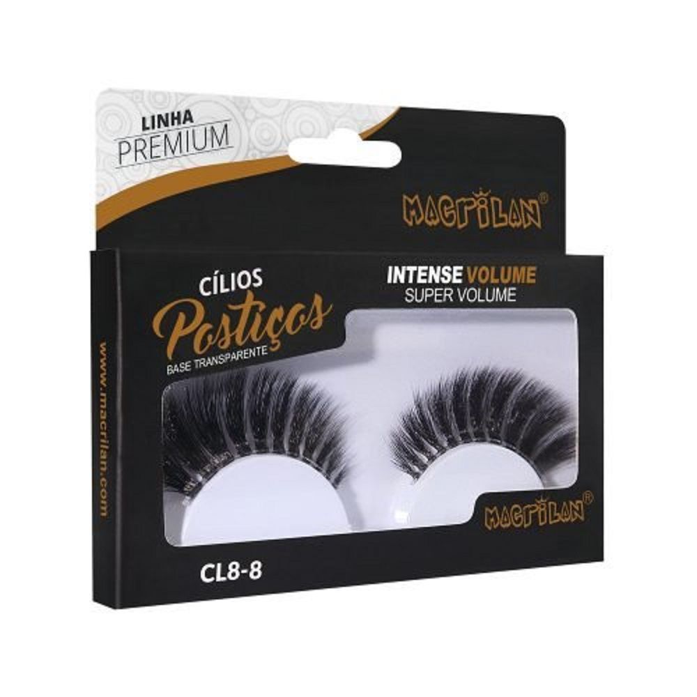 Cílios Postiços Macrilan Intense Volume Super Volume CL8-8