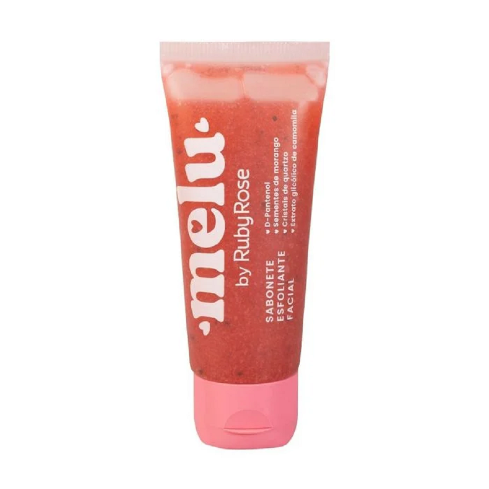 Sabonete Facial Esfoliante Ruby Rose Melu