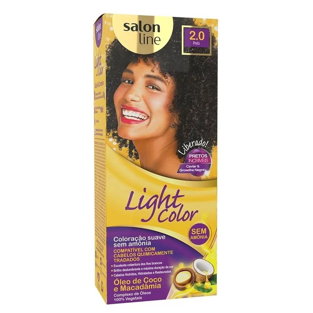 Coloração Suave Salon Line Light Color 2.0 Preto