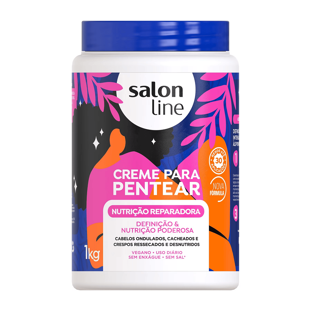 Creme Para Pentear Salon Line Nutrição Reparadora 1kg