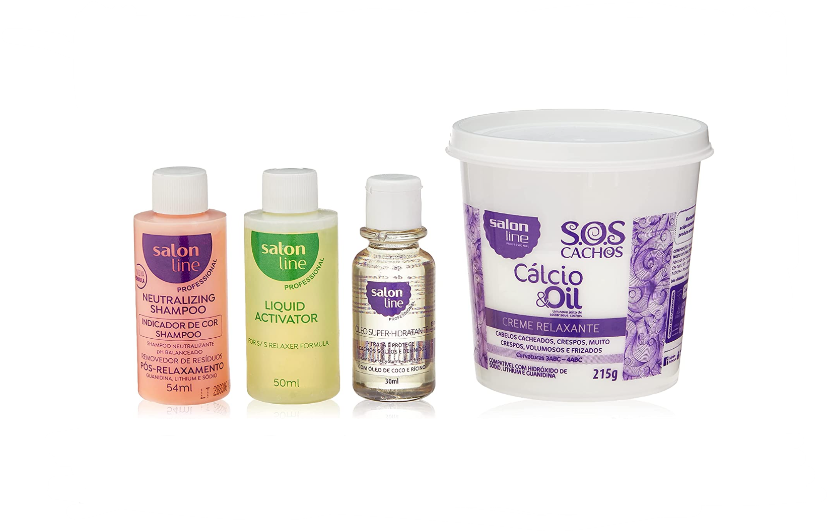 Creme Relaxante Salon Line S.O.S Cachos Guanidina Calcio&Oil