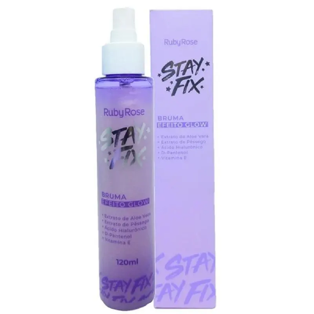 Bruma Fixadora Ruby Rose Stay Fix Efeito Glow 120ml