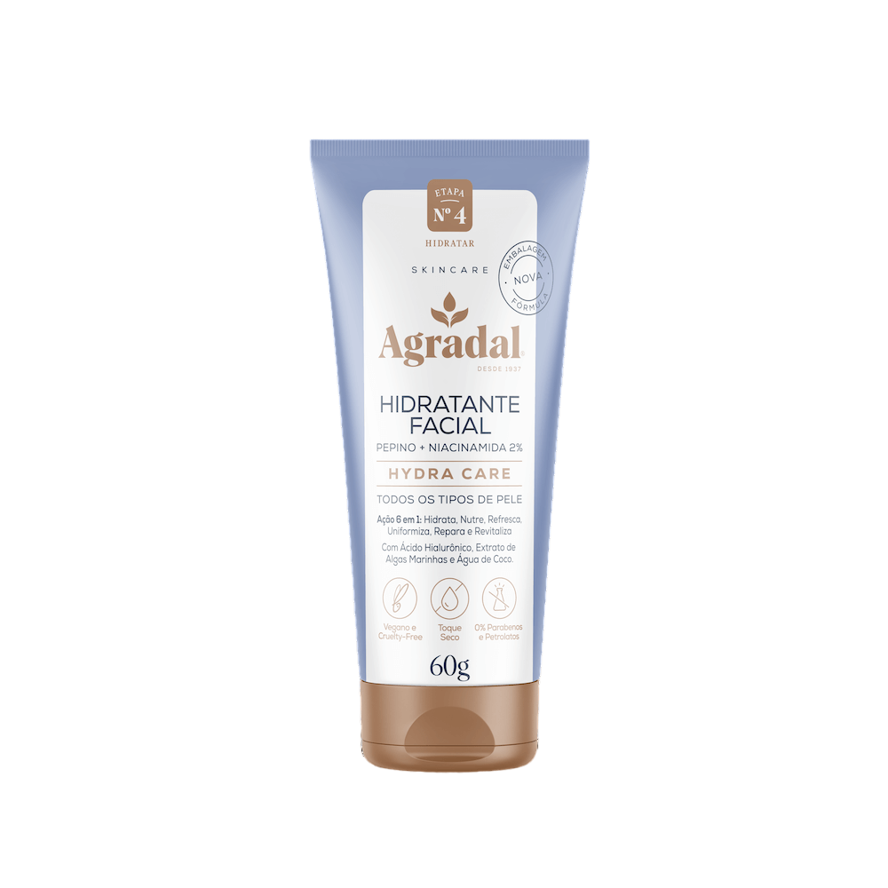 Hidratante Facial Agradal Hydra Care Pepino + Niacinamida 2% 60g