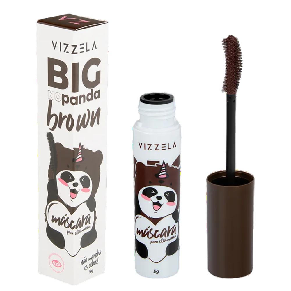 Máscara Para Cílios Vizzela Big no Panda Brown 5g