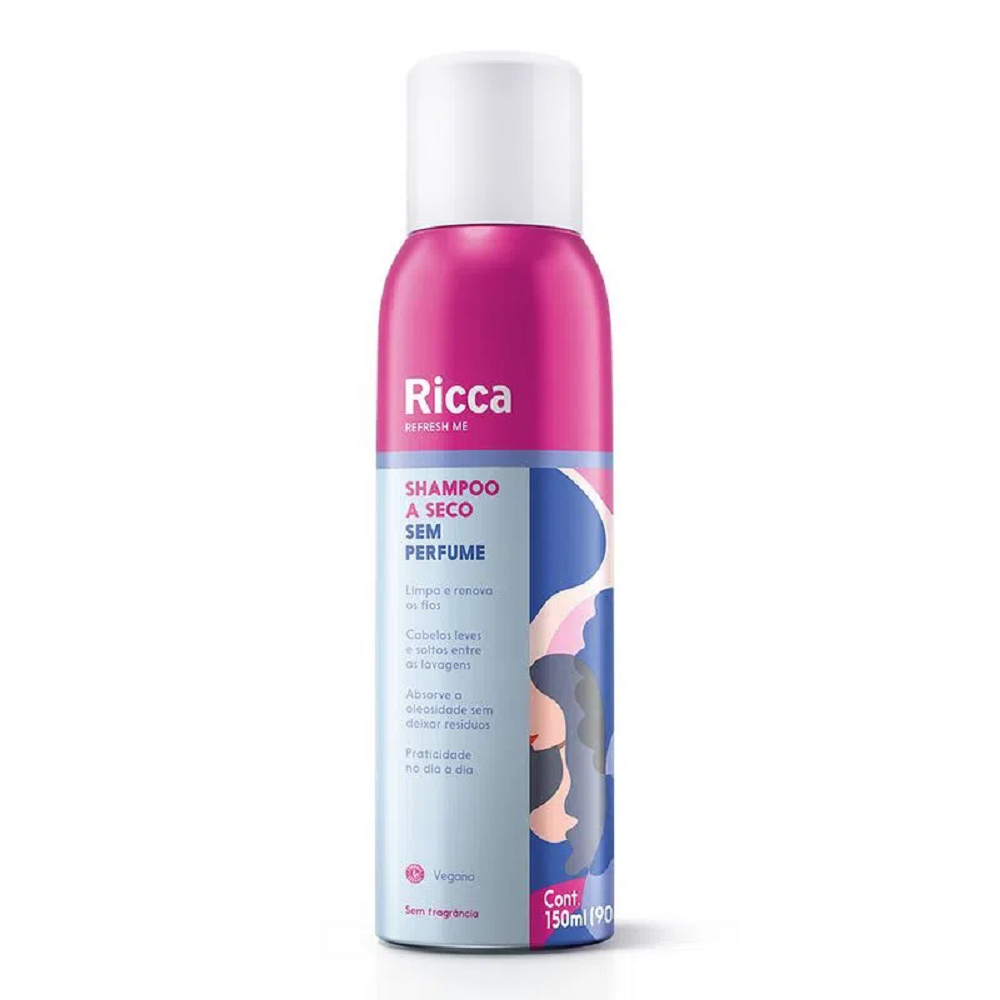 Shampoo a Seco Ricca Sem Perfume 150ml