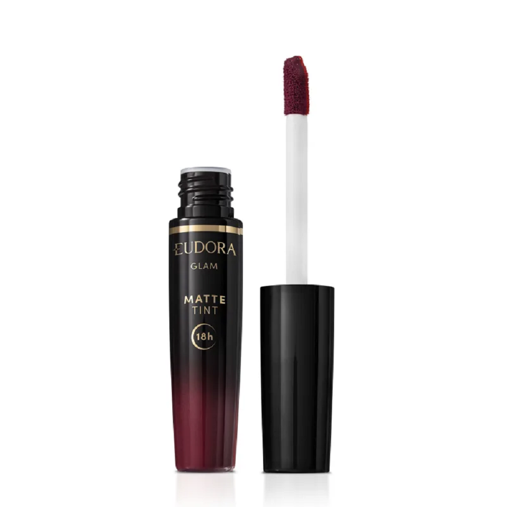 Batom Líquido Eudora Glam Matte Tint Vinho Sublime Cor 06 4g