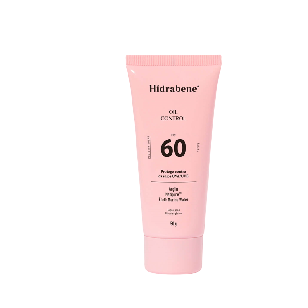 Protetor Solar Facial Hidrabene Oil Control FPS60 50g