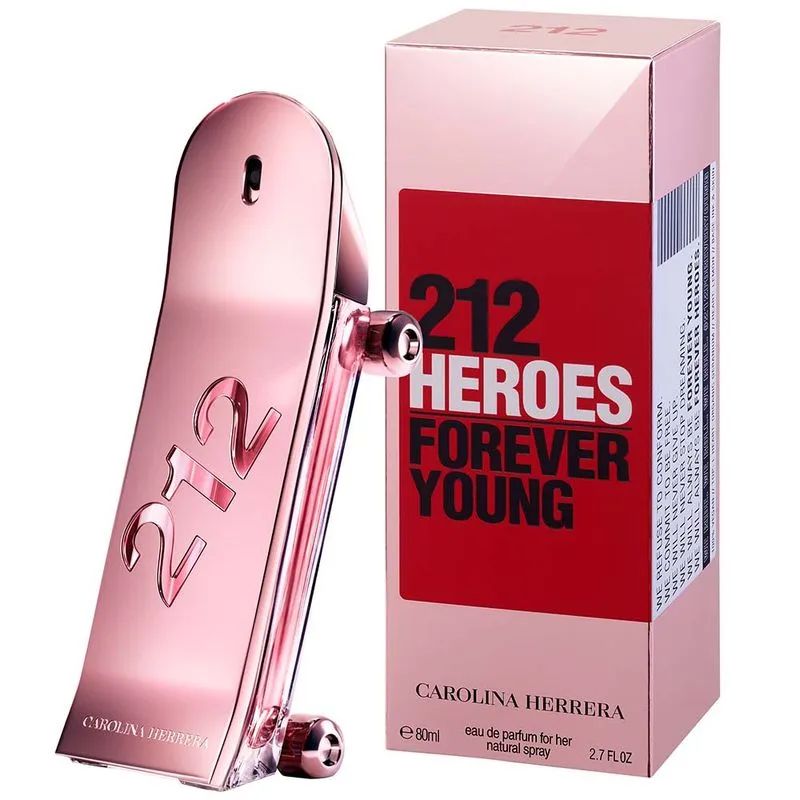 Perfume Feminino Carolina Herrera 212 Heroes Forever Young Eau de Parfum 80ml