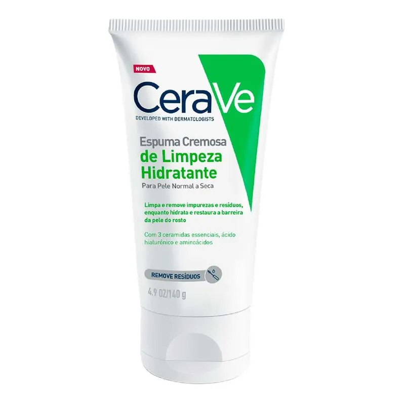 Espuma Cremosa de Limpeza Hidratante CeraVe 140g