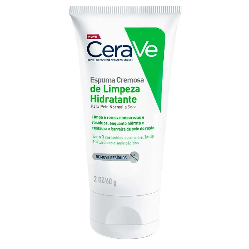Espuma Cremosa de Limpeza Hidratante CeraVe 60g