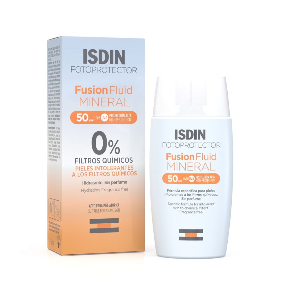 Protetor Solar Isdin Fusion Fluid Mineral FPS50 50ml