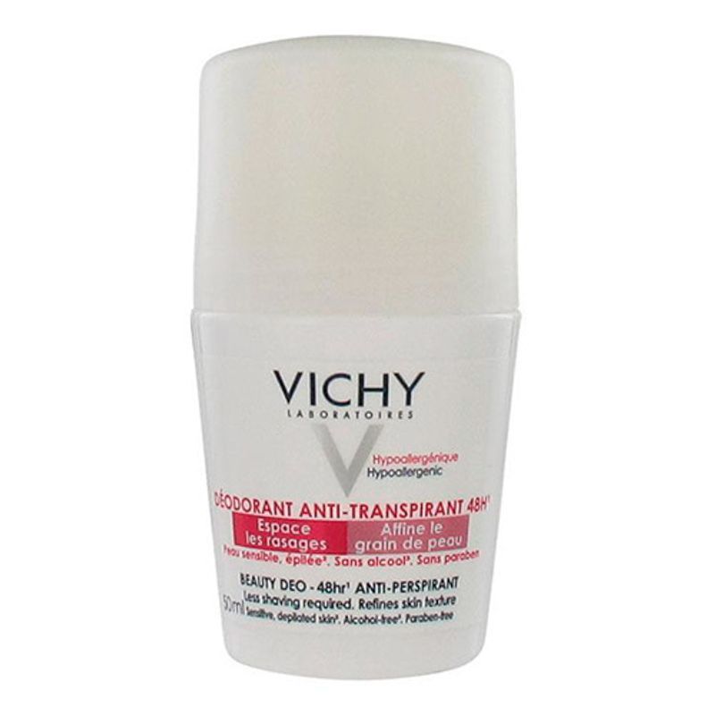 Desodorante Roll-On Feminino Vichy Ideal Finish 48h 50ml
