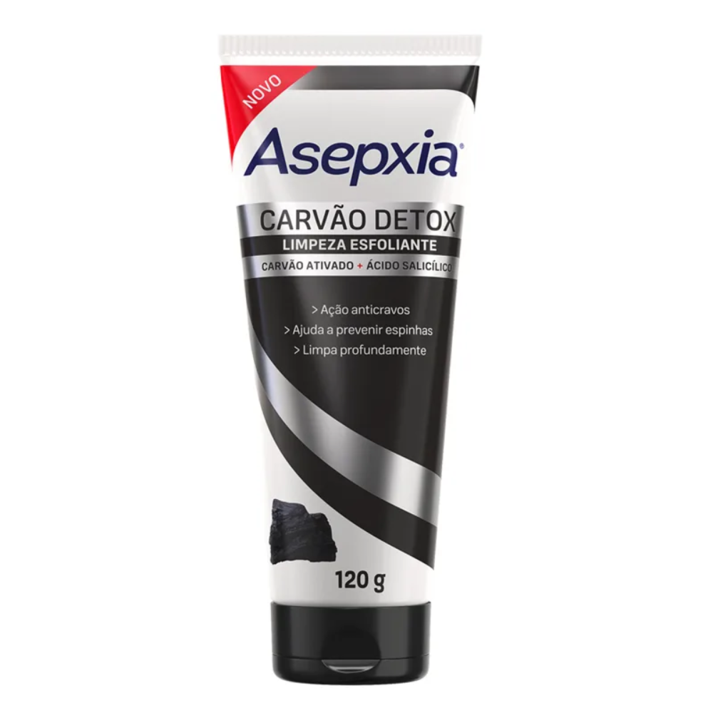 Esfoliante Facial Asepxia Carvão Detox 120g
