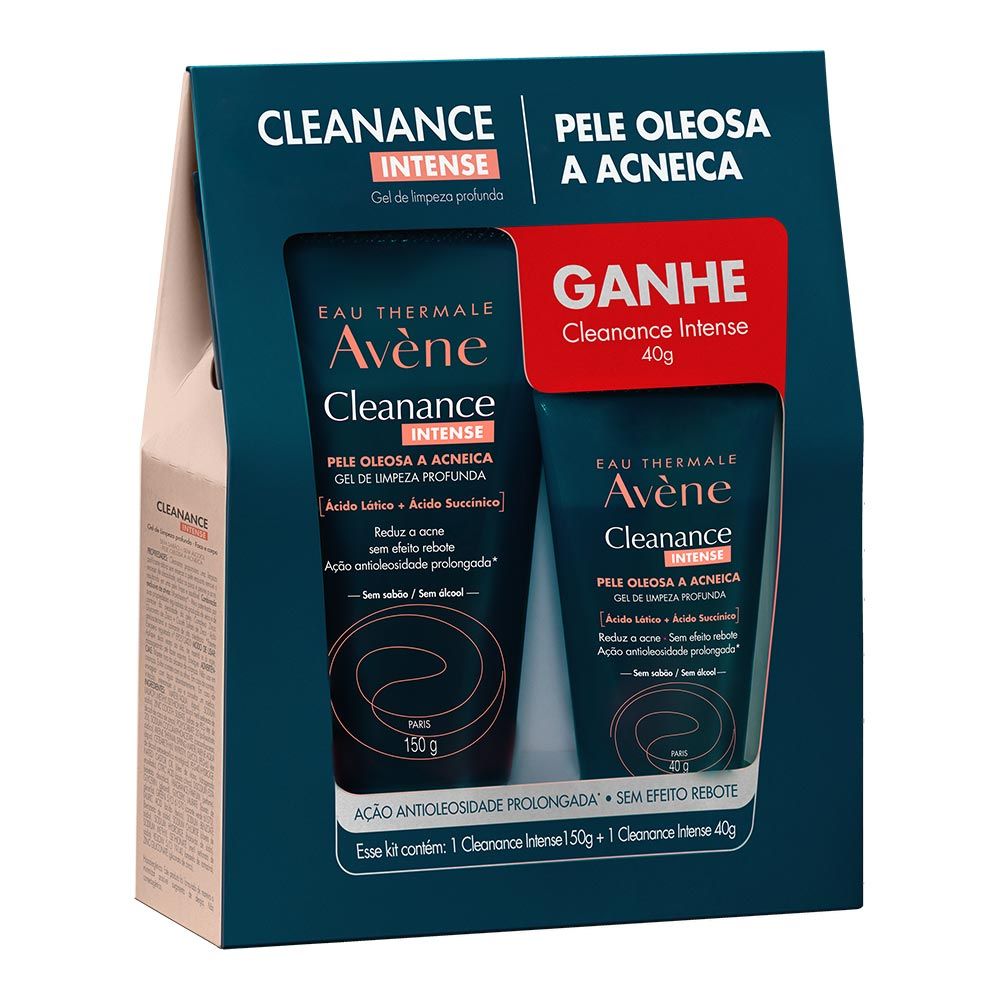 Kit Gel de Limpeza Profunda Avéne Cleanance Intense 150g + 40g