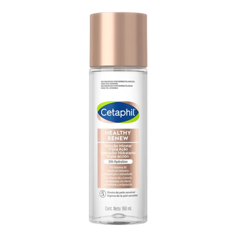 Solução Micelar Hidratante Cetaphil Healthy Renew Tripla Ação 160ml