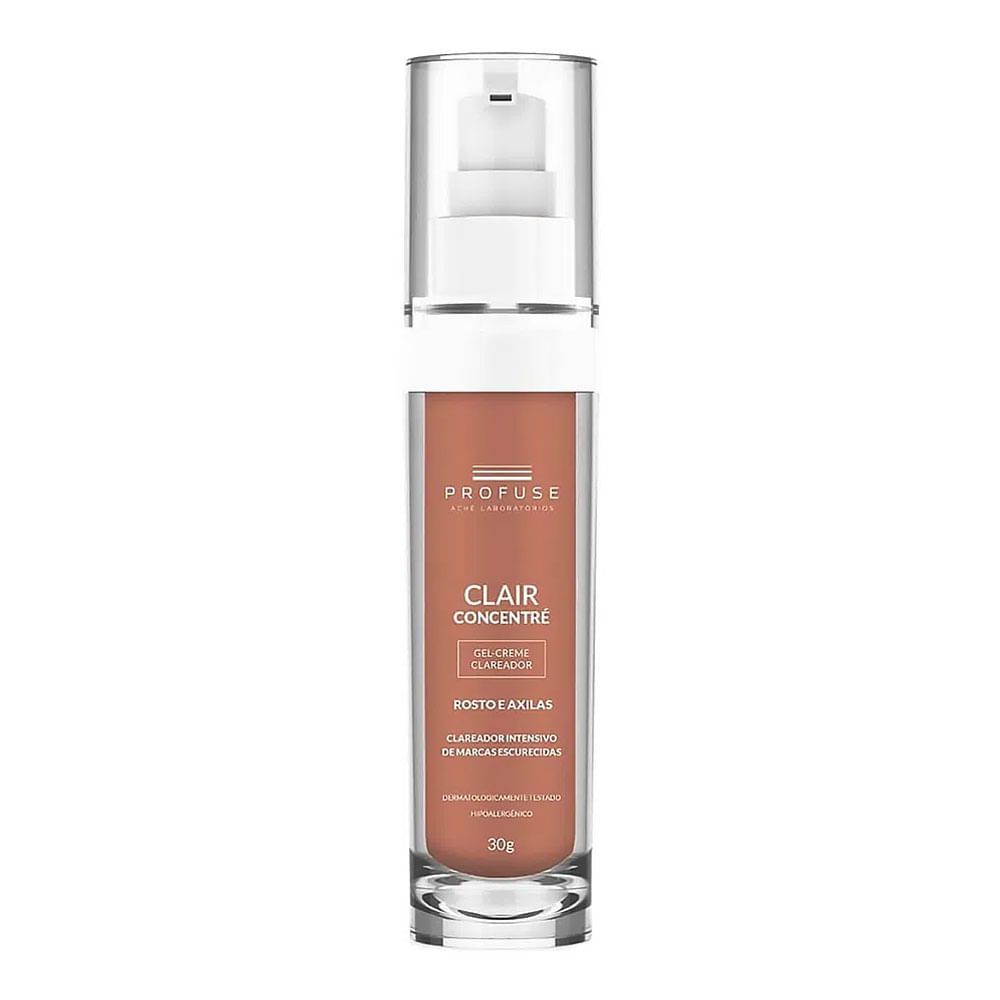 Gel Creme Clareador para Rosto e Axilas Profuse Clair Concentré 30g