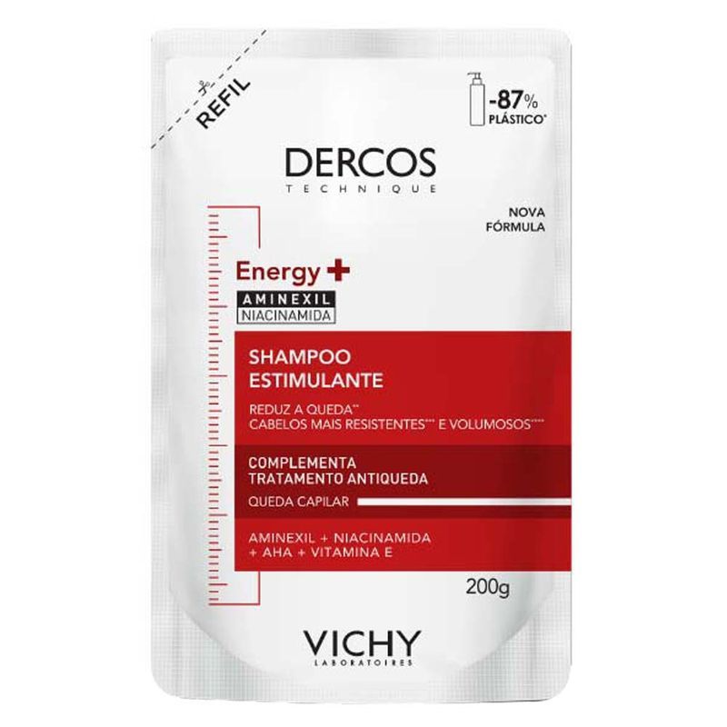 Refil Shampoo Estimulante Vichy Dercos Energy+ 200g