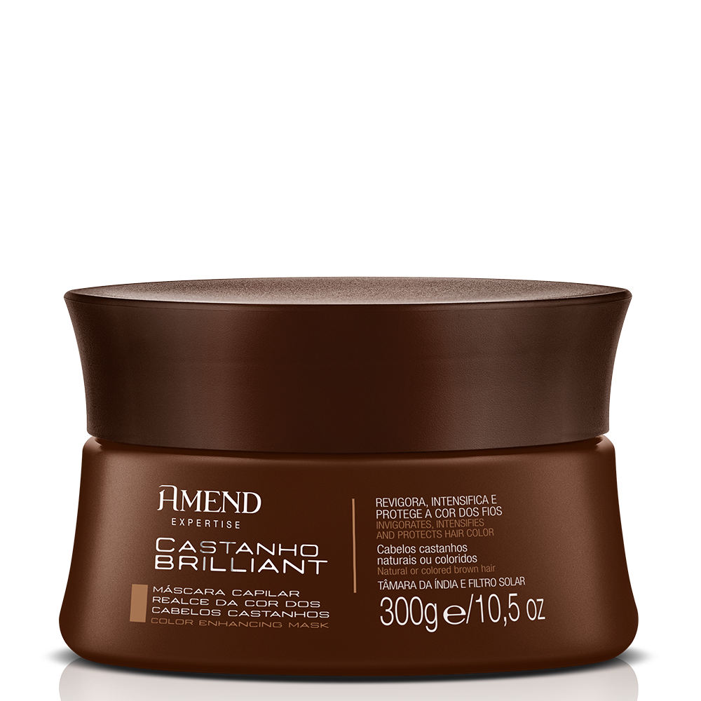 Máscara Capilar Realce Da Cor Amend Expertise Castanho Brilliant 300g