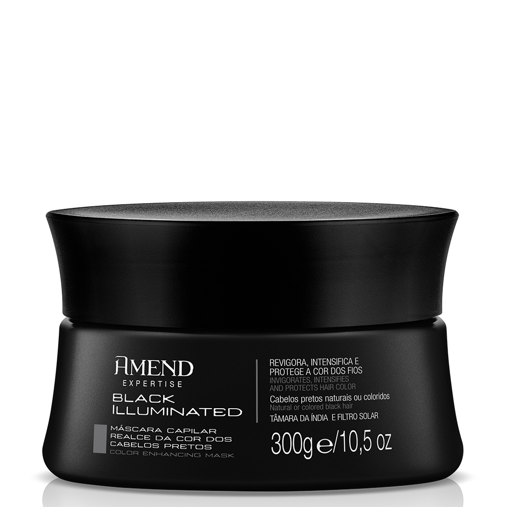 Máscara Capilar Realce Da Cor Amend Expertise Black Illuminated 300g