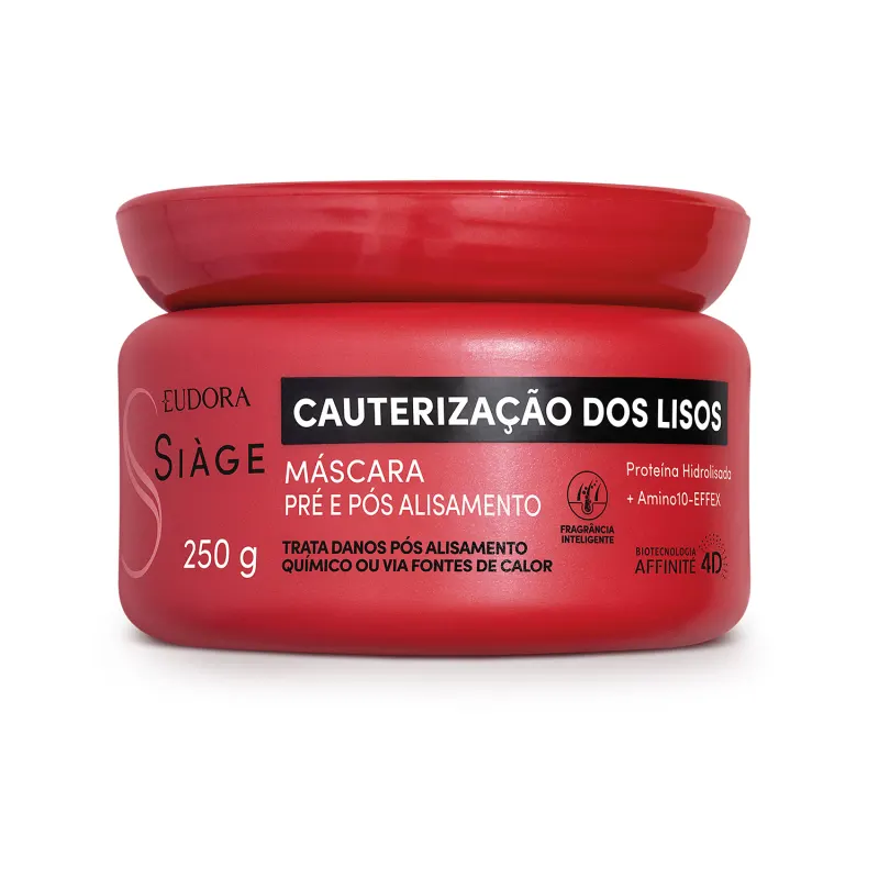 Máscara Capilar Eudora Siàge Cauterização dos Lisos 250g