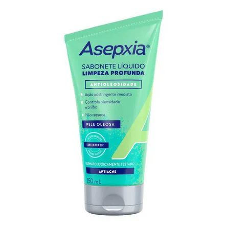 Sabonete Líquido Asepxia Limpeza Profunda Antioleosidade 150ml