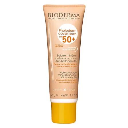 Protetor Solar Bioderma Photoderm Cover Touch FPS 50+ Cor Claro 40ml