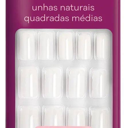 Unhas Postiças Belliz Quadradas Médias