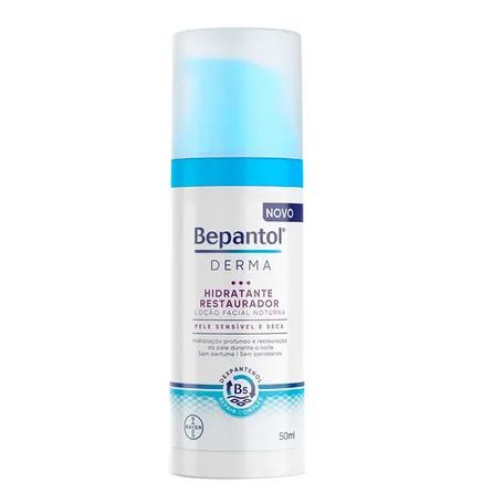 Hidratante Facial Noturno Bepantol Derma Restaurador 50ml