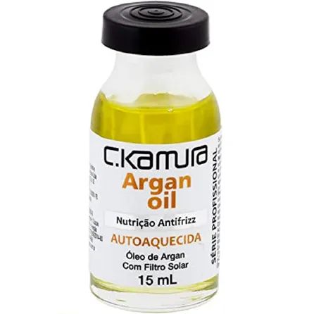 Ampola de Tratamento C.Kamura Argan Oil Nutrição Antifrizz 15ml