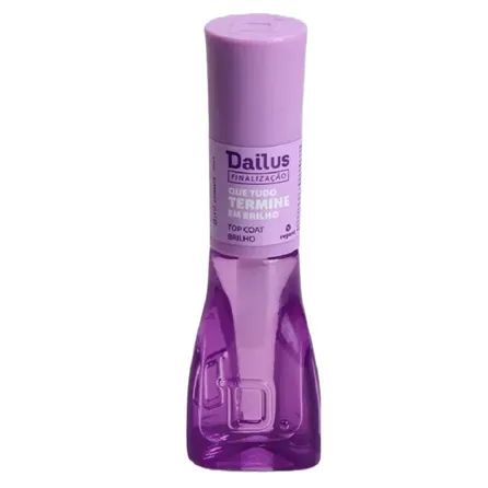 Esmalte de Finalização Dailus Top Coat Brilho Que Tudo Termine em Brilho