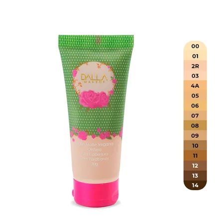 Base Líquida Vegana Dalla Makeup Efeito Matte 30g