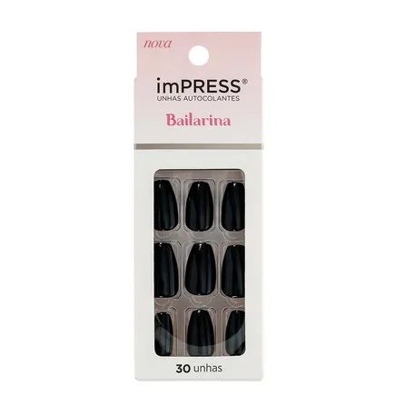 Unhas Postiças Impress Kiss New York Bailarina Lacy